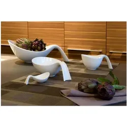 Villeroy & Boch Flow, Schüssel + Schale, Weiss
