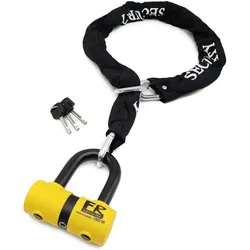 FR Sécurité, Motorrad Zubehör, anti-diebstahl-kette sra combi mini u sra + chaine lasso diam 10 fr50-10.120l