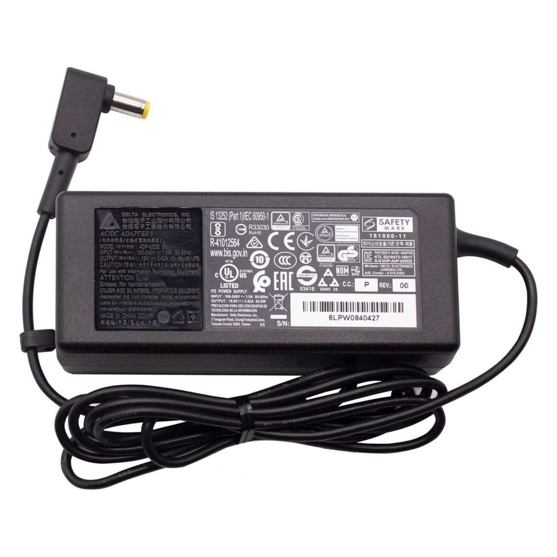 Acer AC Adapter 65W, DELTA, LF (65 W) (AP.06501.013)