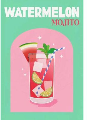Uplift Essentials Colorful Simplicity Cocktail Posters Trendy Drink Prints & Whiskey Bar Cart Canvas Art For Modern Home Bar Decor style 11 11.8 X 15.7 In (30x40cm)