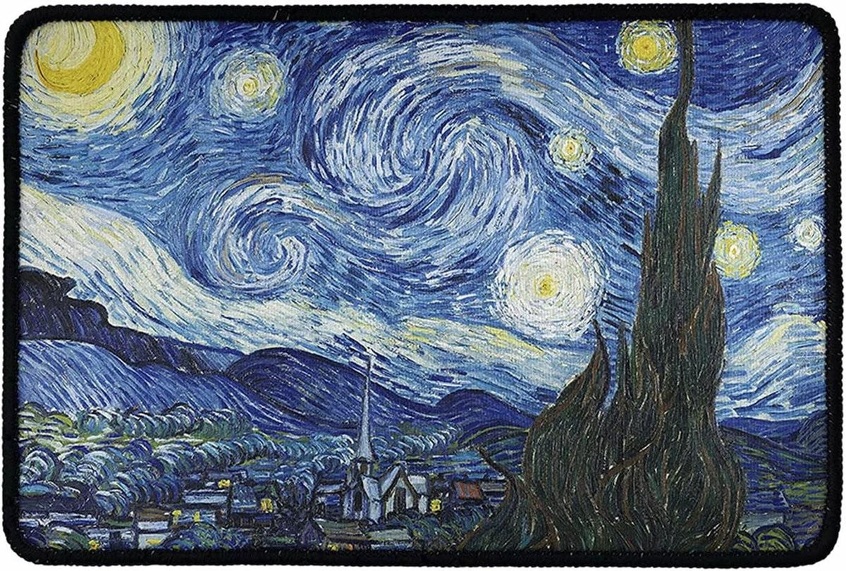 Buitenmat Sterrennacht met antislip onderkant - 60 x 40 cm