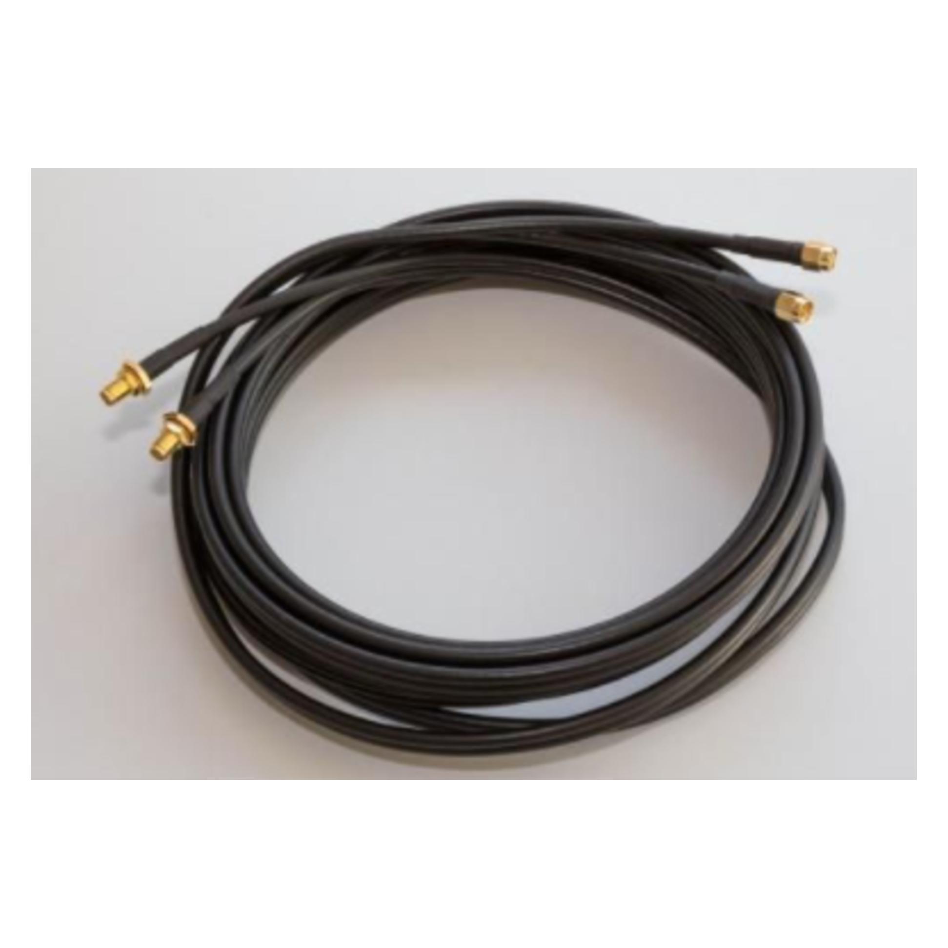 Poynting Antennen Zubehör . Kabel . A-CAB-144 . 5mTwin Pair HDF195 . SMA (M) zu SMA (F) . white . (Antennenkabel) (A-CAB-144)