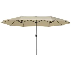 DOPPELSONNENSCHIRM taupe 270/460/247 cm Sibilla