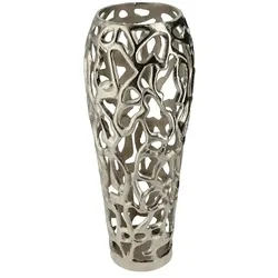 Deko-Vase   ¦ silber ¦ Maße (cm): H: 48  Ø: 20.0
