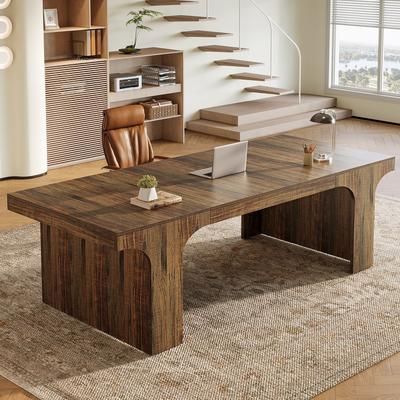OEM "70.9"" Executive Desk, Large Wood Computer Office Desk, Writing Table Business Workspace Home Office Accent Desk"