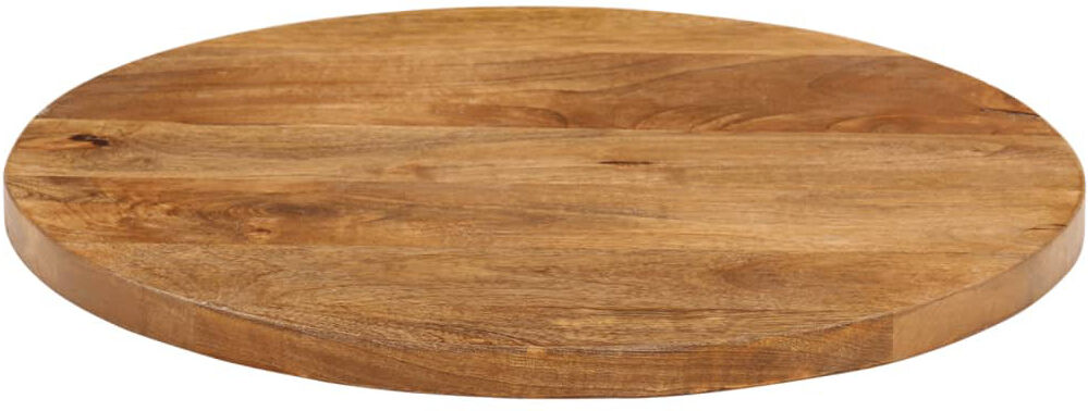 Alpen Home Table Top Solid Wood Mango Oak 3.8cm H x 50cm W x 50cm D