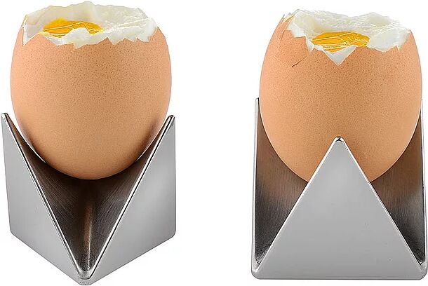 Alessi Eierbecher 2-er Roost  4,5cm silber B