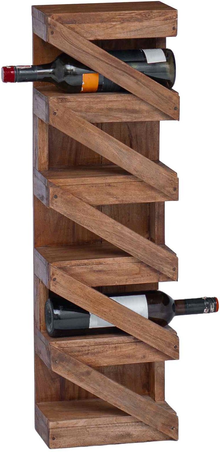 vidaXL Étagère à vin Bois de Mahogany Massif Naturel