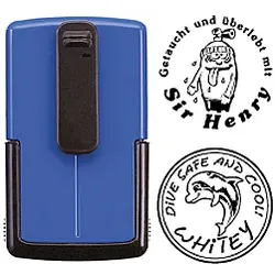 Smart-stamp - Größe: ø 30 mm - blau