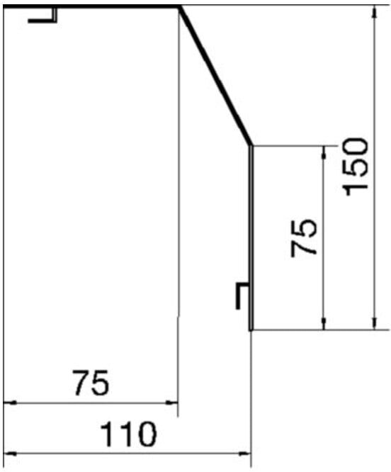 Tehalit Abdeckprofil RK 150 lgr ; hager (0492804)