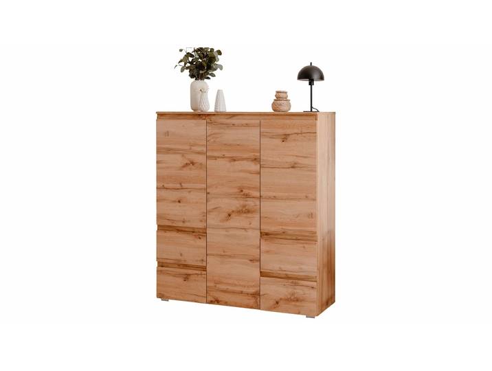 Highboard mit Schubladen - Honig Eiche 116 cm - IMAGE