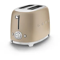 SMEG TSF01CHMEU 50s Style 4 Scheiben Toaster Champagner-Matt