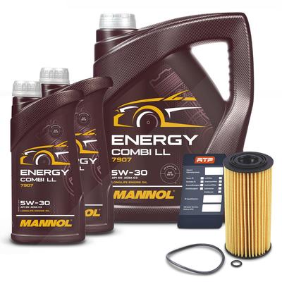 Bestprice Ölfilter + 7l 5W-30 Motoröl [Hersteller-Nr. 40638903] für Hyundai, Kia, Genesis
