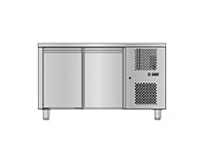 Table Réfrigérée Positive 2 Portes - Avec Dosseret - 210 L - Sofraca
