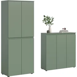 Garderobenschrank Scarpa Graugrün