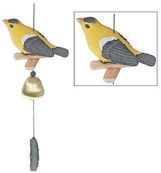 IH Casa Decor "20"" Finch Bell With Feather"