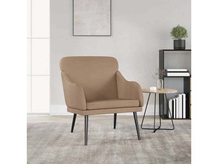 Fauteuil Cappuccino 63x76x80 cm Similicuir chaise de salon meubles de chambre à coucher fauteuil similicuir 351429