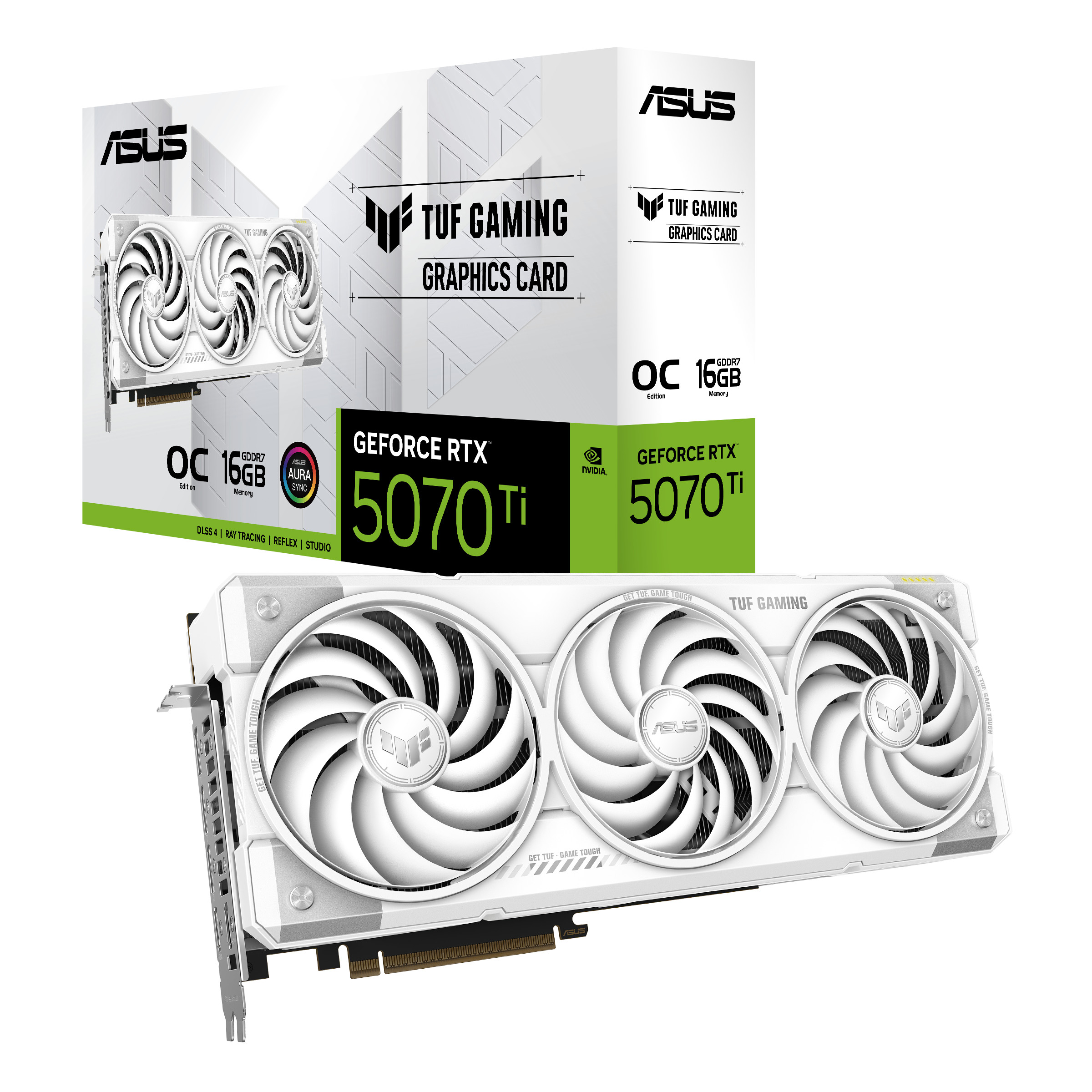 ASUS TUF GeForce RTX 5070 TI Gaming OC WHITE TUF-RTX5070TI-O16G-GAMING Grafikkarte 16 GB