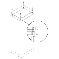 ABB IS2-AE1015 IP20 IS2 Set für Dachbelüftung, Zubehör AM2/IS2 Gehäuse