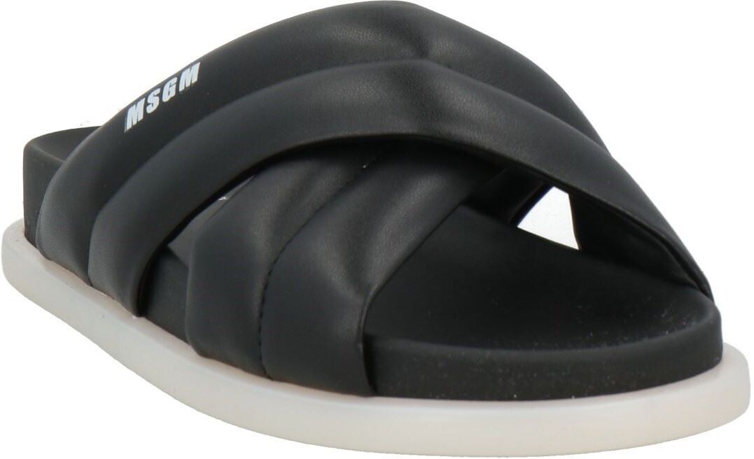 Msgm Sandalias Unisex Negro 34,36 Unisex