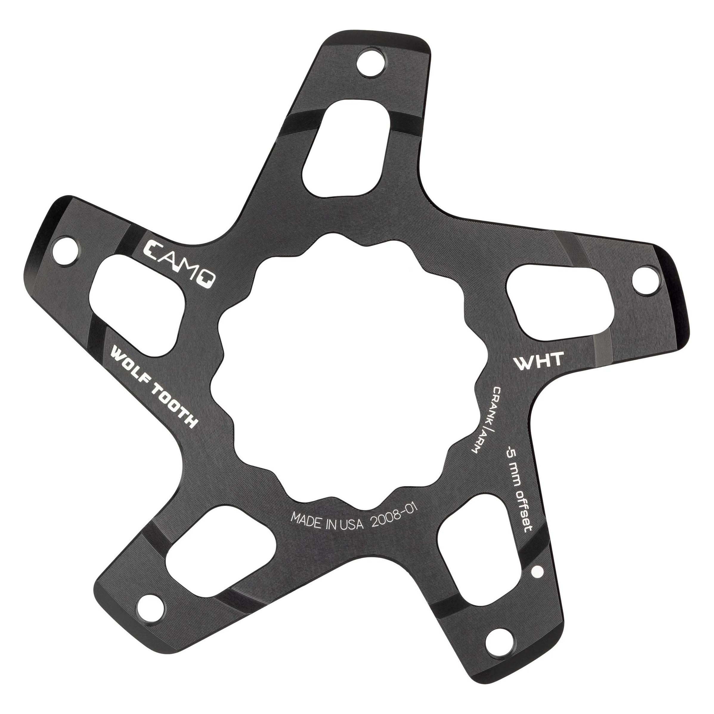 Wolf Tooth CAMO White Industries Direct Mount Spider, m5 Offset, black (40086463)
