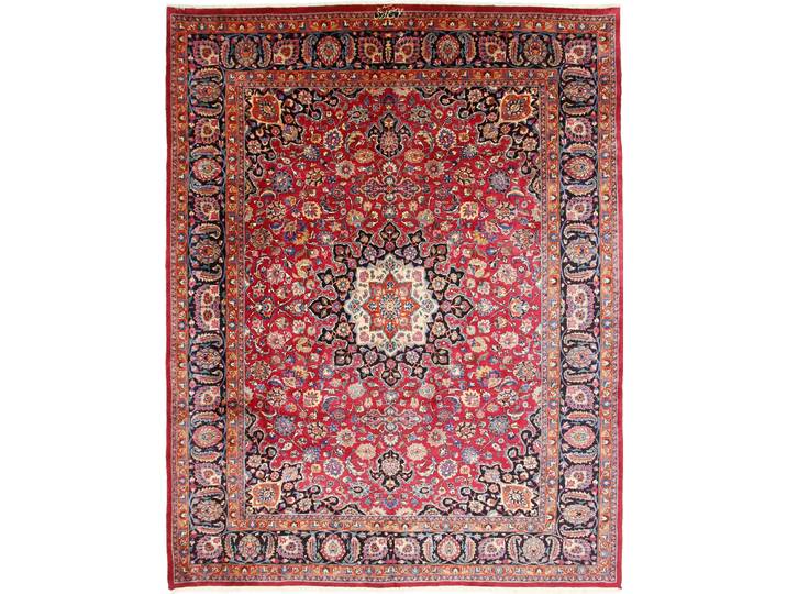 Mashad Signiert Teppich 299x381 Handgeknüpft Orientteppich Perserteppich Wolle