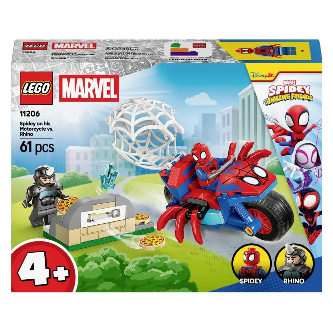 LEGO | Marvel Spidey und seine Super-Freunde Spidey auf Motorrad vs. Rhino (11206) (6588505)