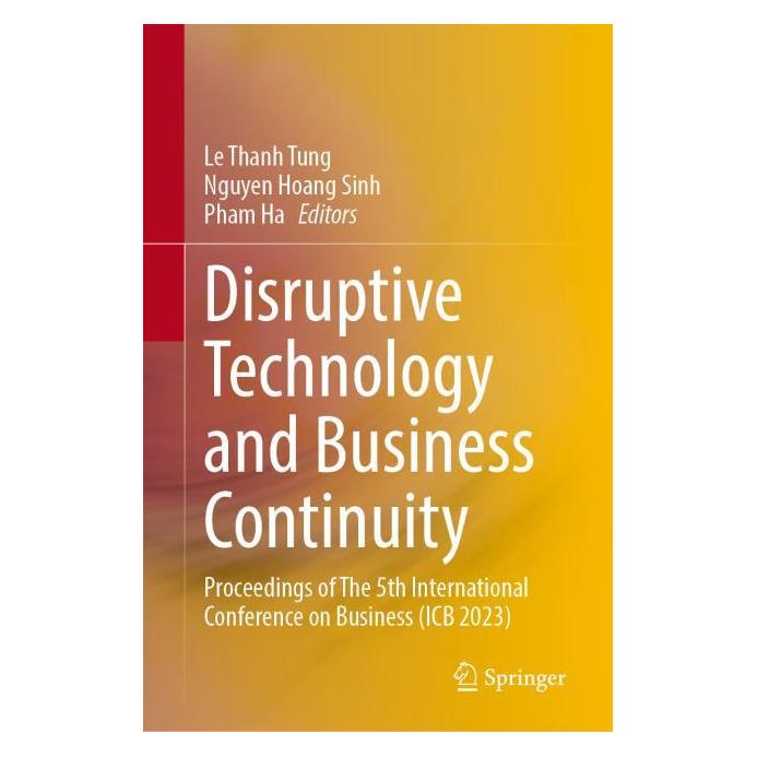Springer Disruptive Technology and Business Continuity (Englisch, Hardcover, Ha Pham, Hoang Sinh Nguyen, Le Thanh Tung, Nguyen Hoang Sinh, Pham Ha) (71877997)