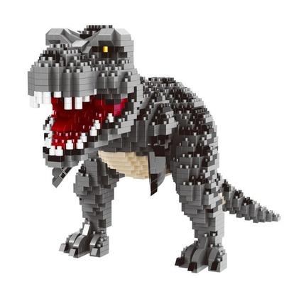 BALODY Dinosaurier: Tyrannosaurus/T-Rex, DIY Bausatz aus Miniblocks, 1530 Klemmbausteine