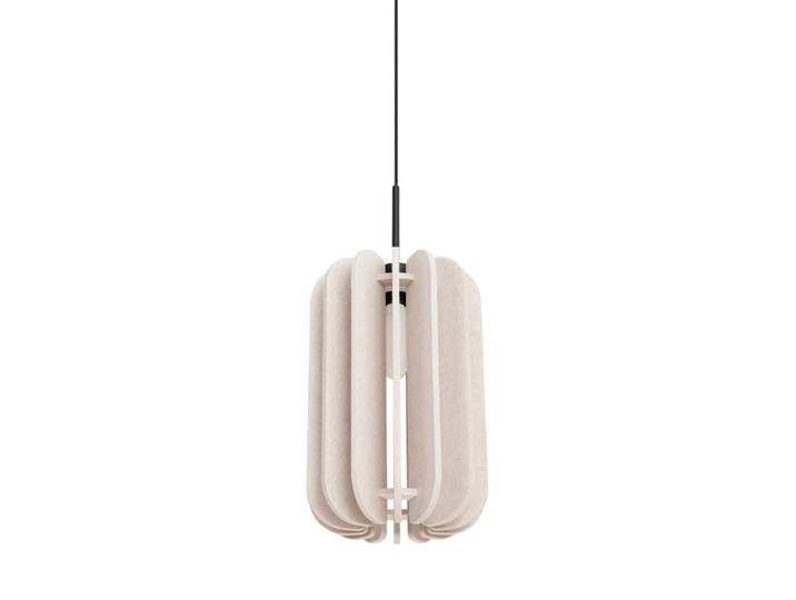Design Pendellampe „Mula“ Beige/Schwarz Ø 27 cm Sollux Lighting