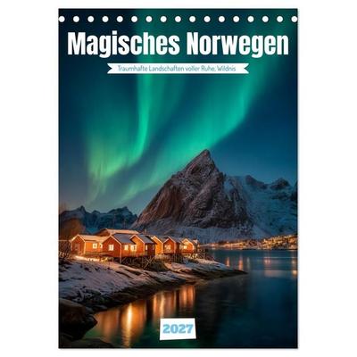 Magisches Norwegen (Tischkalender 2027 DIN A5 hoch), CALVENDO Monatskalender