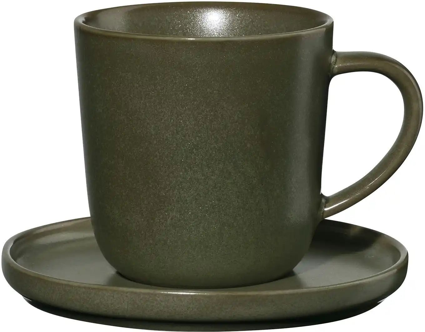 ASA SELECTION Espressotasse mit Unterteller   ¦ grün ¦ Porzellan ¦ Maße (cm): H: