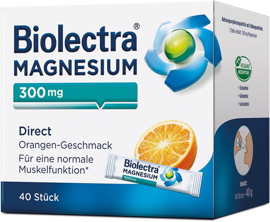 Biolectra Magnesium 300 mg Direct Orange