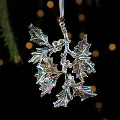 Uplift Picks Transparent Acrylic Christmas Hanging Ornament leaves