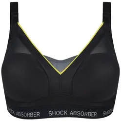 Shock Absorber BH Active Shaped Support Bra Schwarz/Gelb E 85 Damen