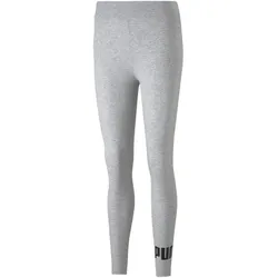 PUMA Essentials Logo Leggings Damen light gray heather S