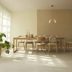 Ausziehbarer Tisch aus massiver Eiche 6-12 Pers. Arto