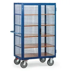 Fetra Schrankwagen, Tragl. 750kg, 5 Etage(n), Ladefl. LxB 1200x780mm, Holzplatte
