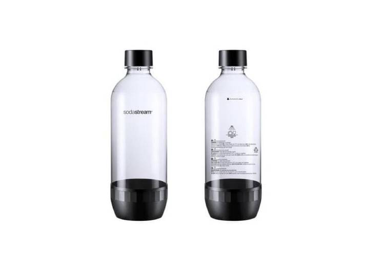 Wassersprudler Flasche SODASTREAM Regular TP Black DWS, 2 Stück , schwarz, Karaffen, Wassersprudler Flasche