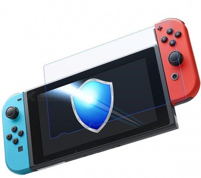 Nintendo Näytönsuoja karkaistulasi ja puhdistusliina Switch