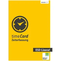 Reiner SCT Jahreslizenz timeCard Zeiterfassung, 50 MA, ESD, 1 Jahr