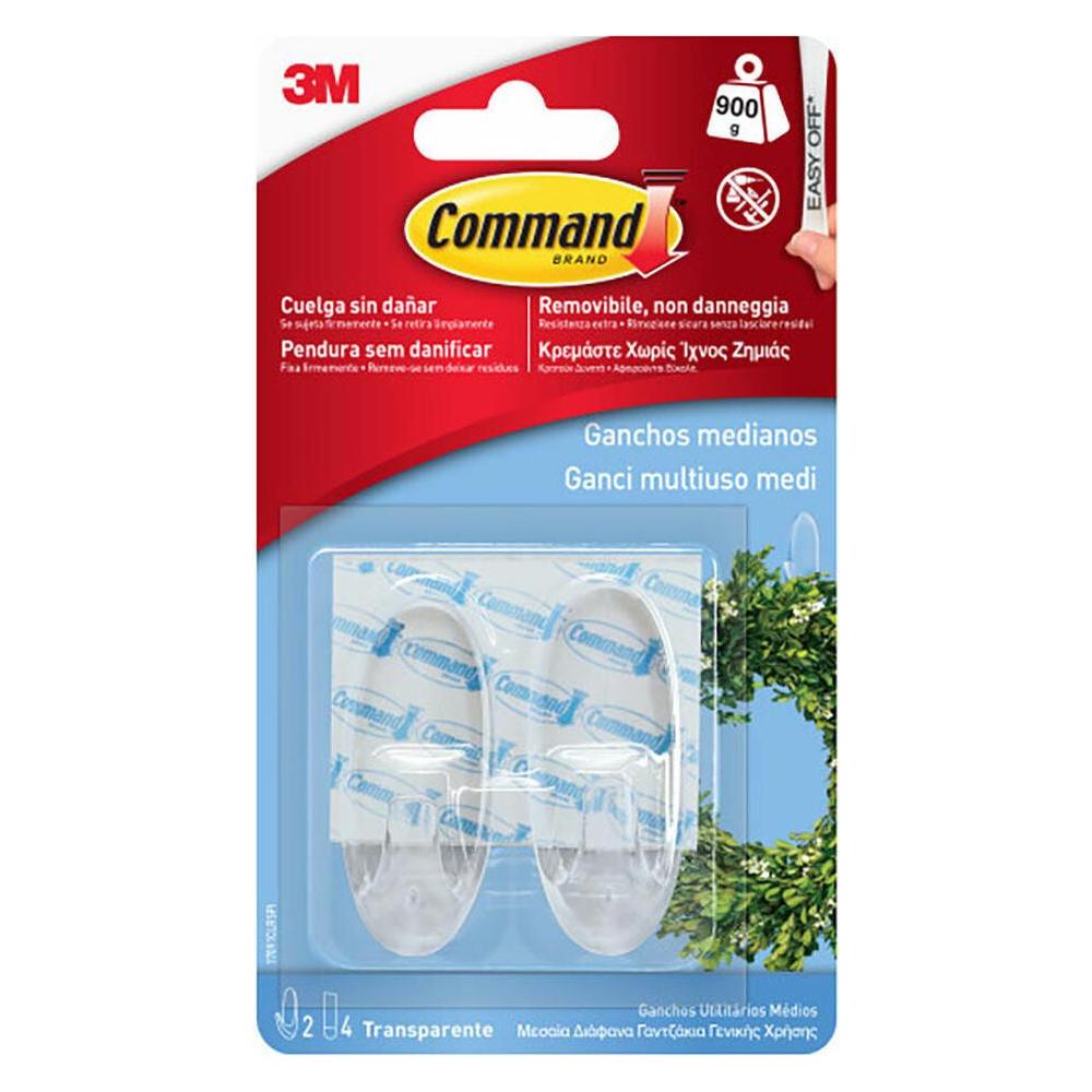 3M 17091CLR, Transparent, Plastik, 25,4 mm, 34,9 mm, 2 stykker (7100109451)