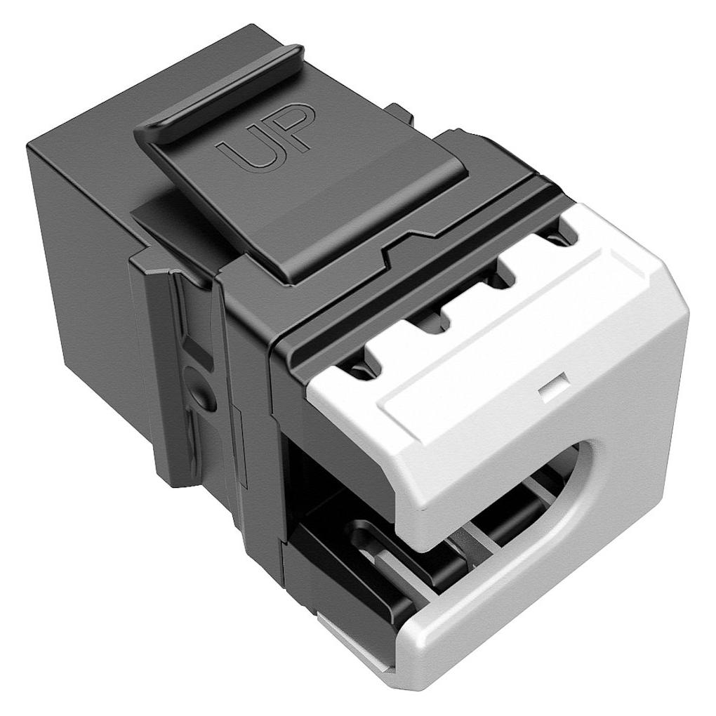 Solarix Keystone CAT5E UTP RJ45 černý pro kleště - MULTIPACK 24 ks (SXKJ-5E-UTP-BK-NAx24)