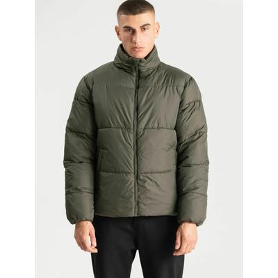 Outdoorjacke TEESHOPPEN "TEESHOPPEN Jacket Puffer Jacket", Herren, Gr. M, grün (olive), Obermaterial: 100% Nylon, Jacken Outdoorjacke