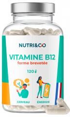Nutri&Co Vitamine B12 Cerveau et Énergie 120 Gélules - Pot 120 gélules