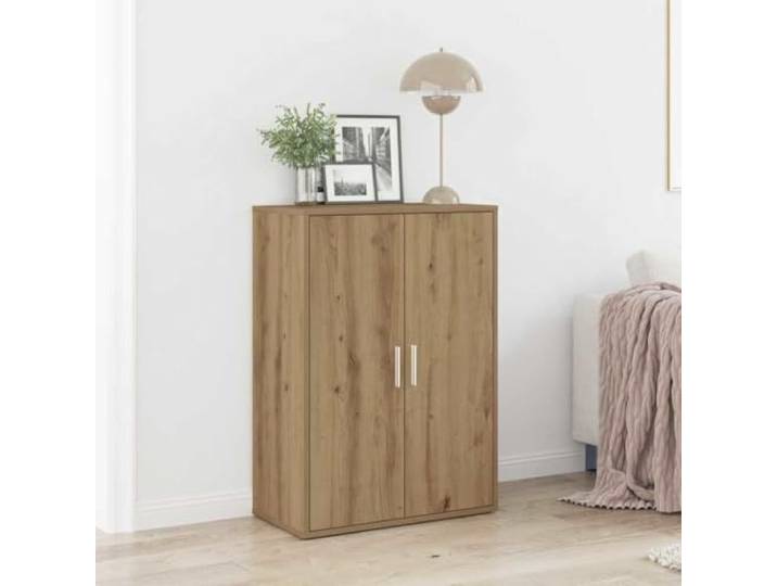 HEFZGDB Weißes Sideboard aus Holzwerkstoff für Wohnzimmer mit praktischem Stauraum für Bücher und Zeitschriften, Robustes Design mit hoher Stabilität und Feuchtigkeitsbeständigkeit,