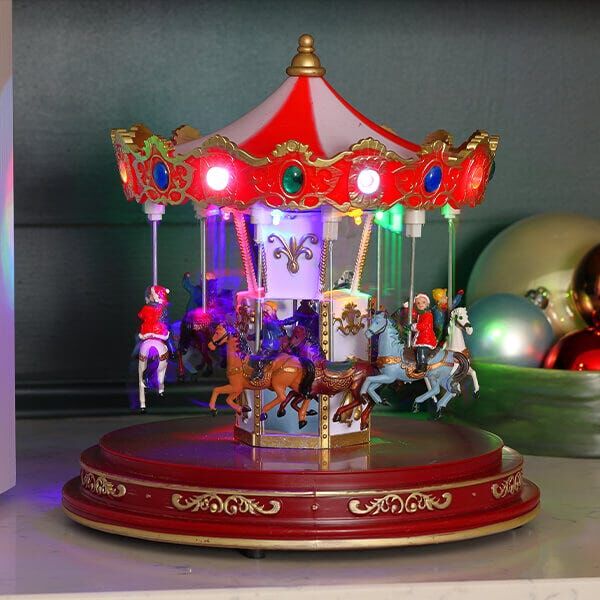 Noma 25cm Musical Revolving Carousel