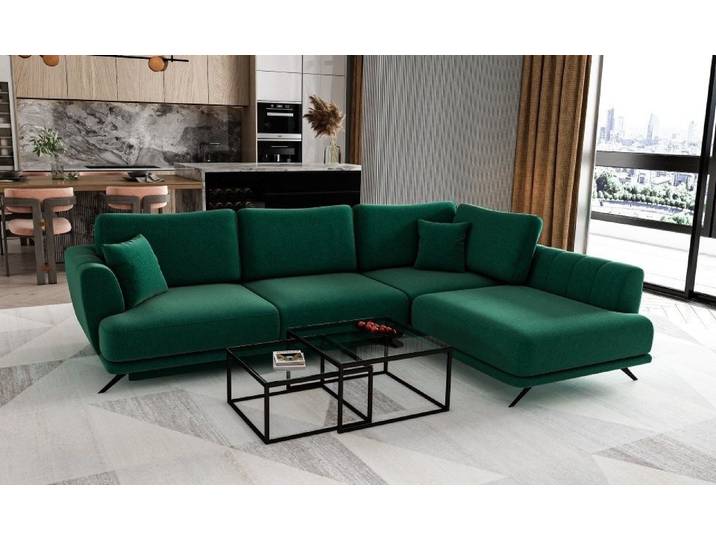 Myhomelando Ecksofa Lagos, Ecksofa mit Bettfunktion, Stauraum und modernem Design