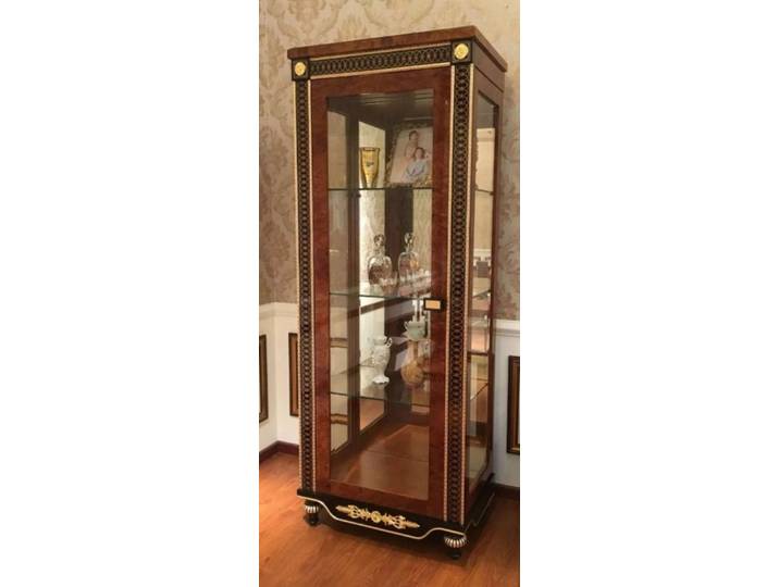 Xlmoebel Vitrine Eleganter Schauvitrinenschrank im Barock-Rokoko-Design (Vitrine) Hergestellt in Europa