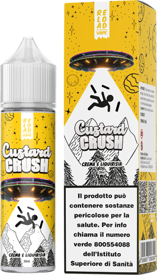 Reload Vape Custard Crush Crema Liquirizia Liquido Shot 20ml